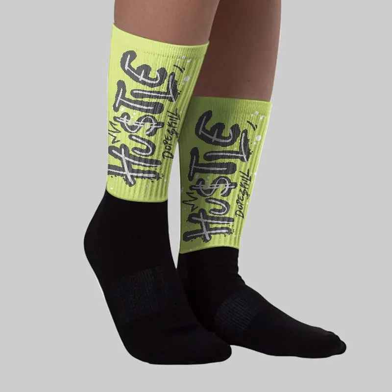 Light Lemon Twist 4s DopeSkill Sublimated Sock Hustle Graphic sold by DopeSkill product image thumbnail 2
