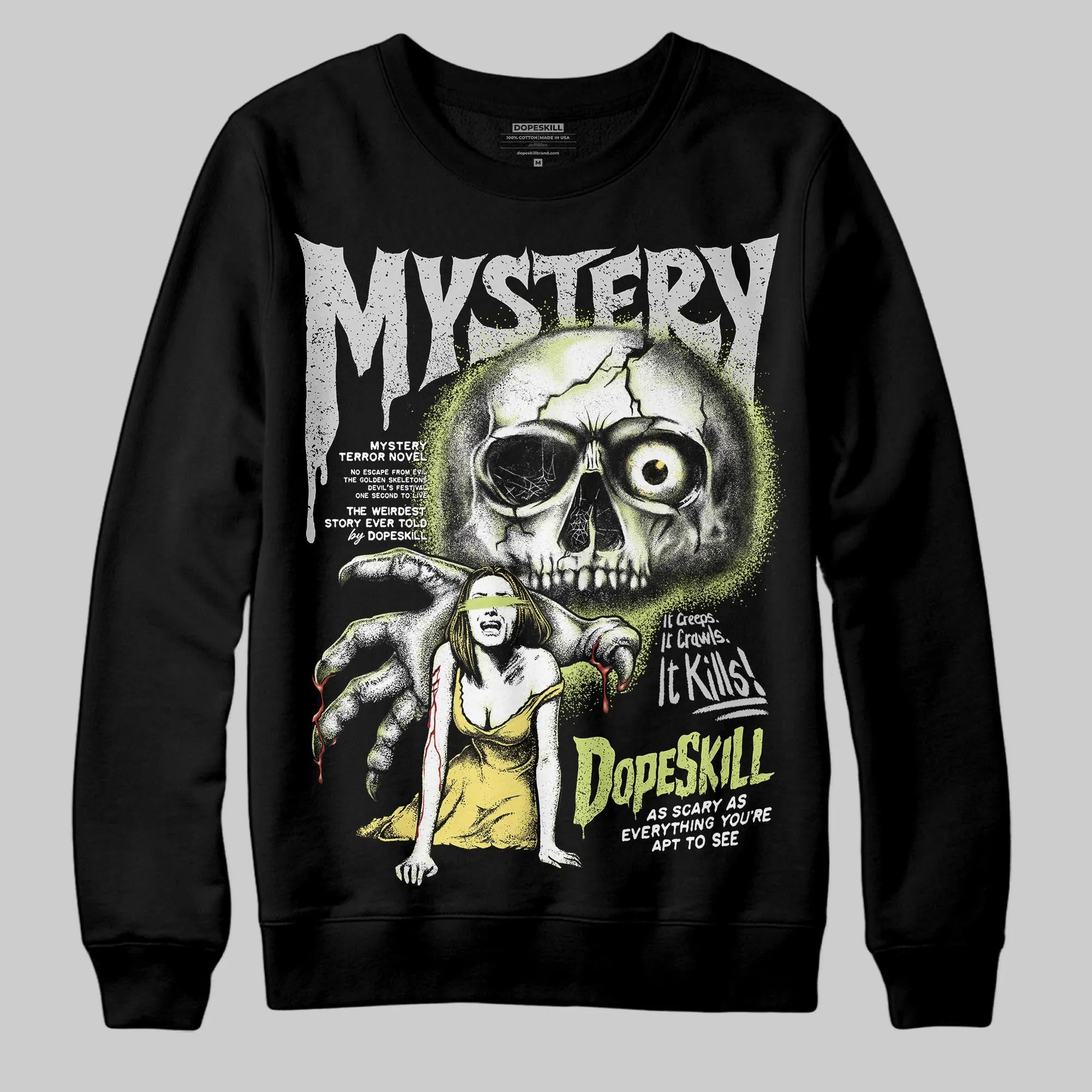 Light Lemon Twist 4s DopeSkill Sweatshirt Mystery Ghostly Grasp Graphic sold by DopeSkill