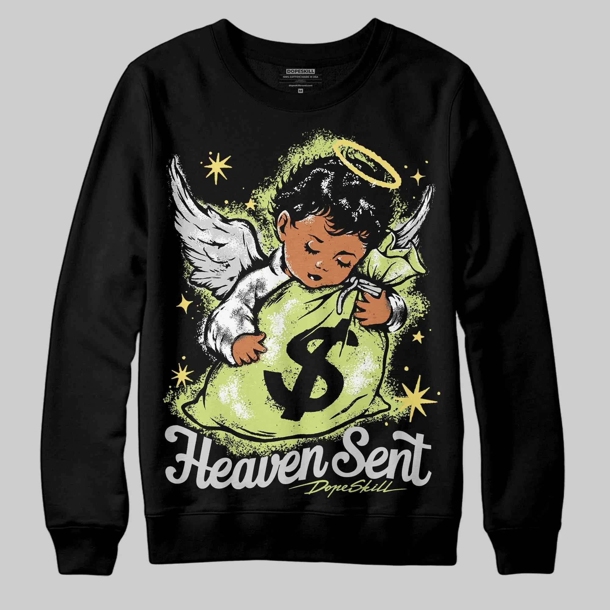 Light Lemon Twist 4s DopeSkill Sweatshirt Heaven Sent Graphic sold by DopeSkill