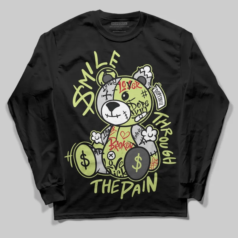 Light Lemon Twist 4s DopeSkill Long Sleeve T-Shirt Smile Through The Pain Graphic sold by DopeSkill