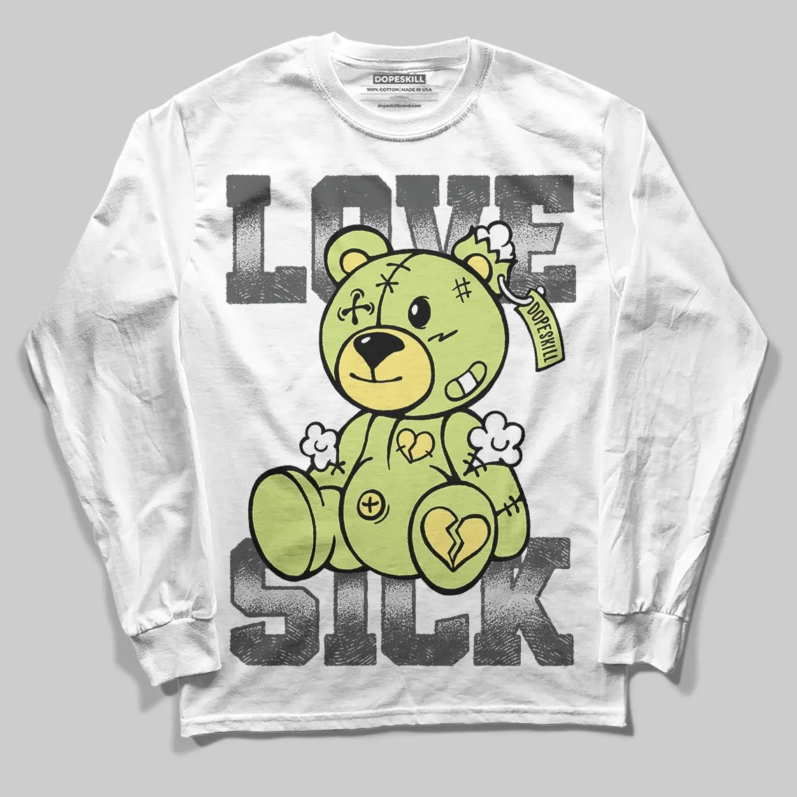 Light Lemon Twist 4s DopeSkill Long Sleeve T-Shirt Love Sick Graphic sold by DopeSkill product image thumbnail 2