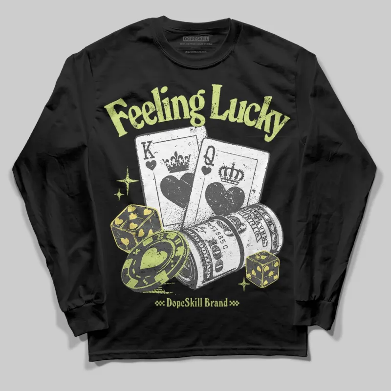Light Lemon Twist 4s DopeSkill Long Sleeve T-Shirt Feeling Lucky Graphic sold by DopeSkill
