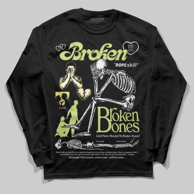 Light Lemon Twist 4s DopeSkill Long Sleeve T-Shirt Broken Bones Graphic sold by DopeSkill