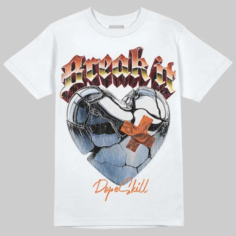 Orange Black White DopeSkill T-Shirt Break It Graphic sold by DopeSkill