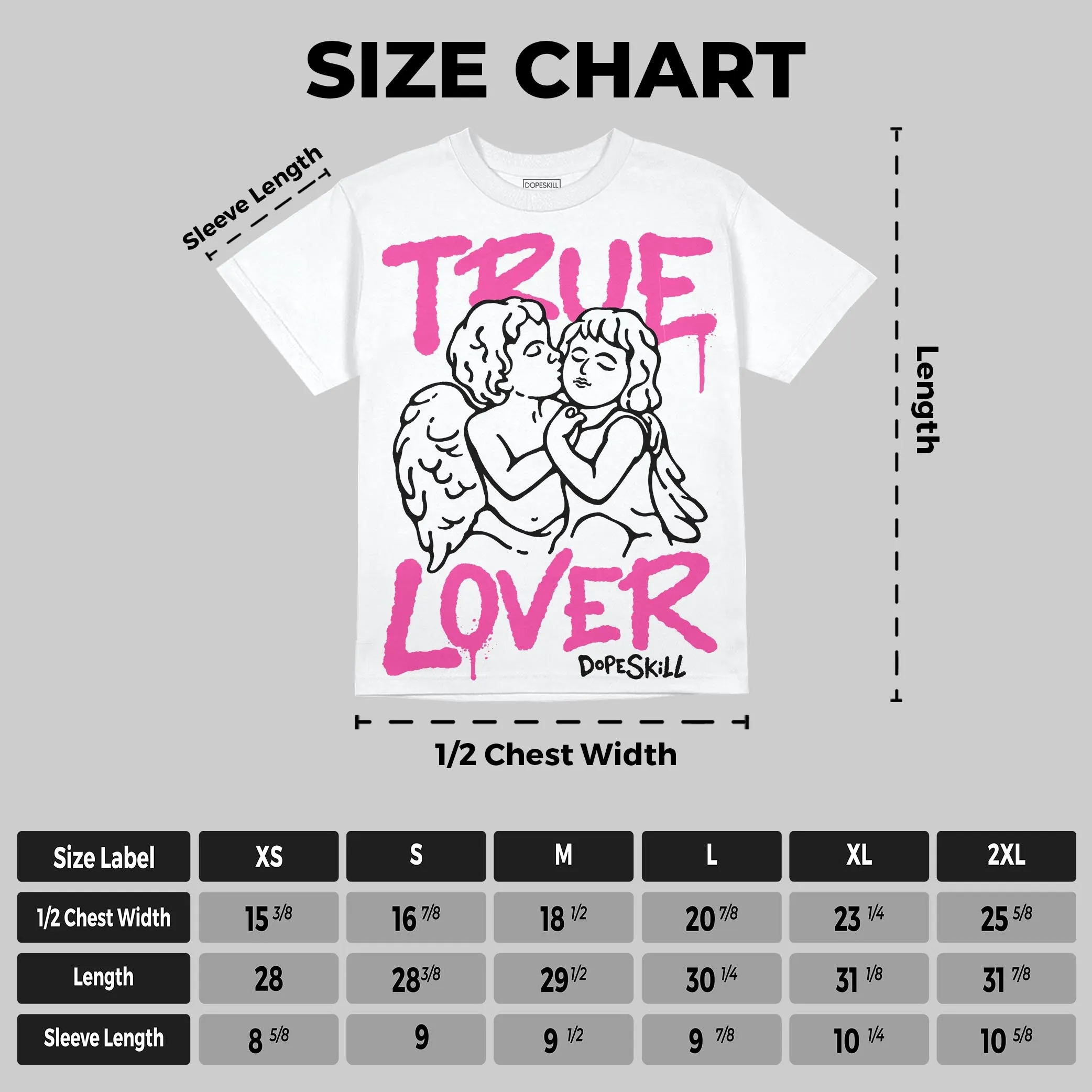 Triple Pink Dunk DopeSkill Oversize Print T-Shirt True Lover Graphic sold by DopeSkill product image thumbnail 2