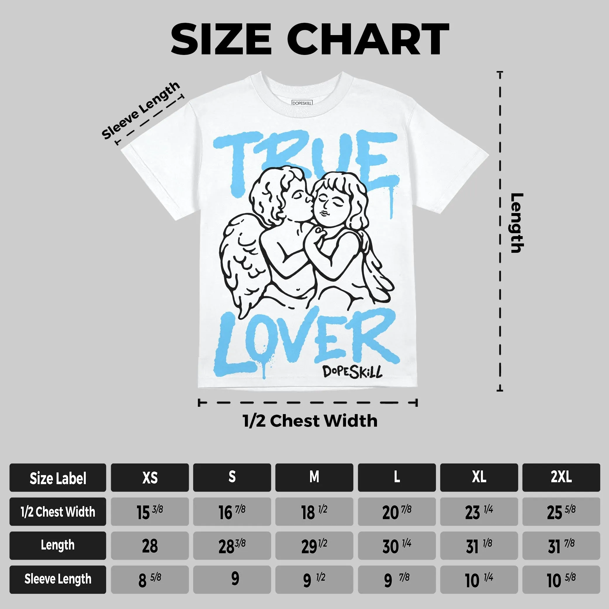 Legend Blue 11s DopeSkill Oversize Print T-Shirt True Lover Graphic sold by DopeSkill product image thumbnail 2