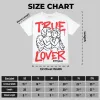 Black and White Collection DopeSkill Oversize Print T-Shirt True Lover Graphic sold by DopeSkill