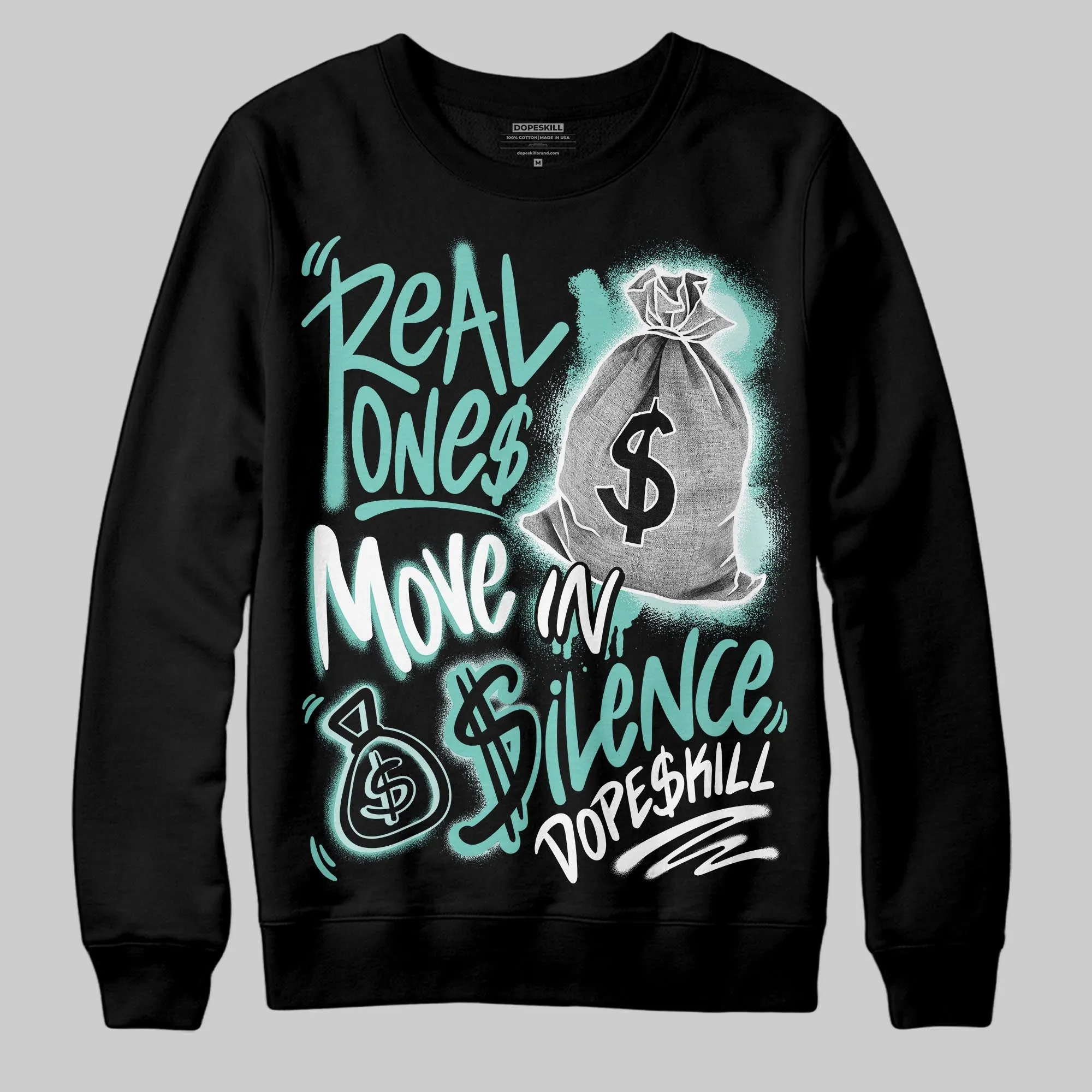 Igloo 11s DopeSkill Sweatshirt Real Ones Move In Silence Graphic sold by DopeSkill product image thumbnail 2