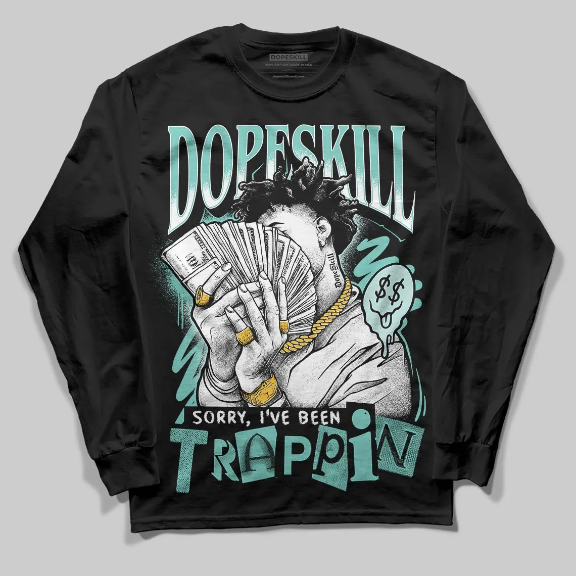 Igloo 11s DopeSkill Long Sleeve T-Shirt Sorry I've Been Trappin Graphic sold by DopeSkill product image thumbnail 2