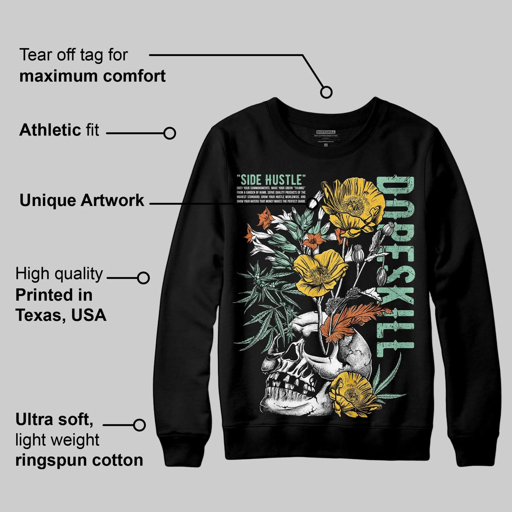 SB Dunk “Rodeo” DopeSkill Sweatshirt Side Hustle Graphic sold by DopeSkill product image thumbnail 3