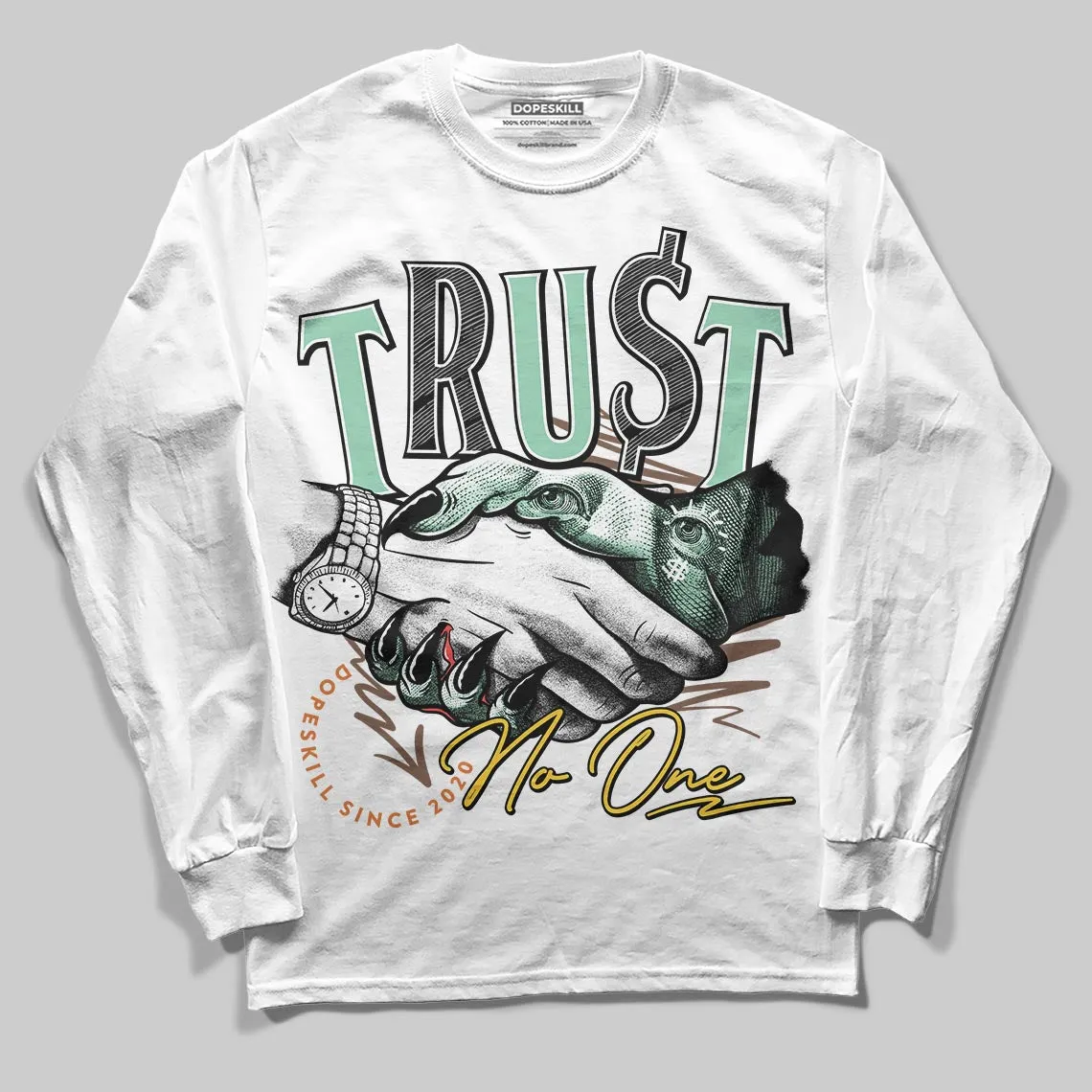 SB Dunk “Rodeo” DopeSkill Long Sleeve T-Shirt Trust No One Graphic sold by DopeSkill product image thumbnail 2