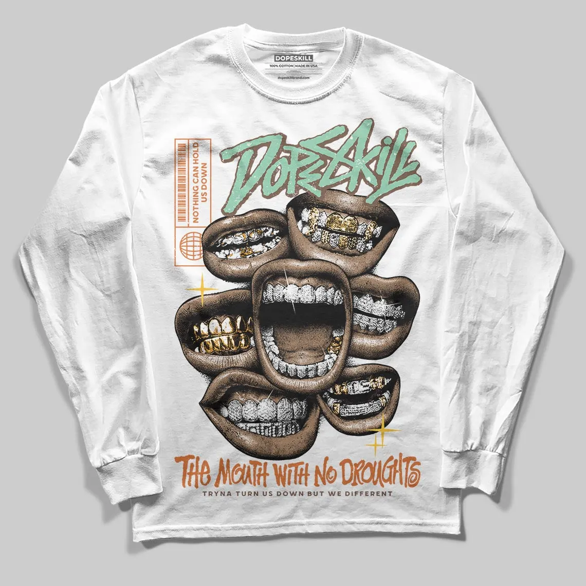 SB Dunk “Rodeo” DopeSkill Long Sleeve T-Shirt The Mouth With No Droughts Graphic sold by DopeSkill product image thumbnail 2