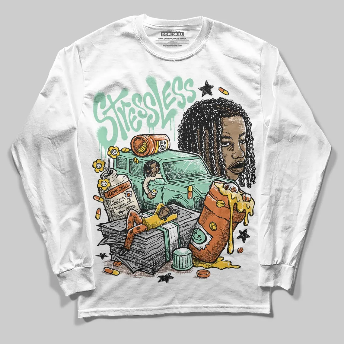 SB Dunk “Rodeo” DopeSkill Long Sleeve T-Shirt Stressless Graphic sold by DopeSkill product image thumbnail 2