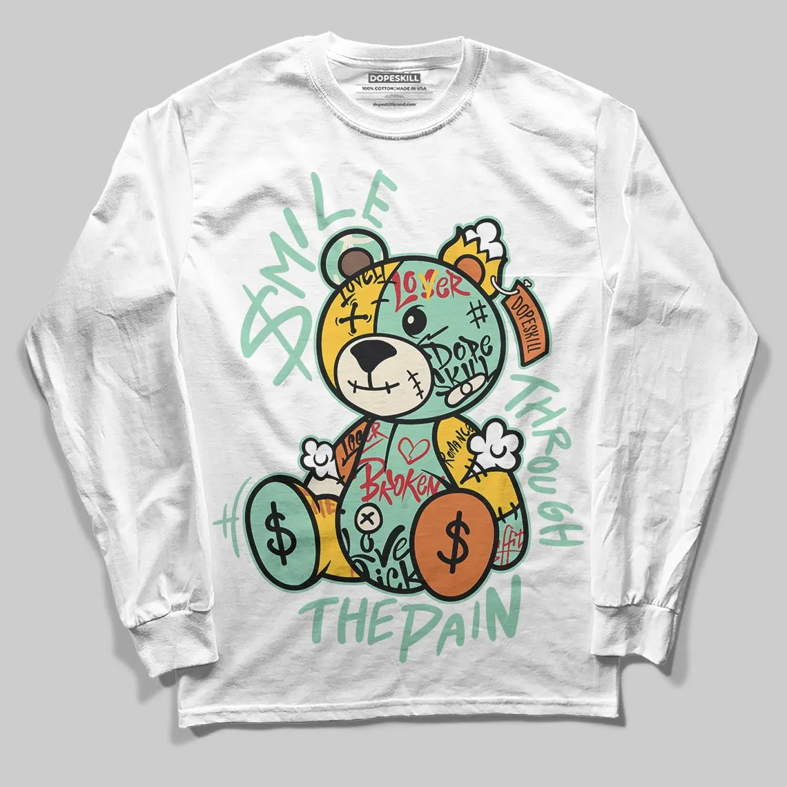 SB Dunk “Rodeo” DopeSkill Long Sleeve T-Shirt Smile Through The Pain Graphic sold by DopeSkill product image thumbnail 2