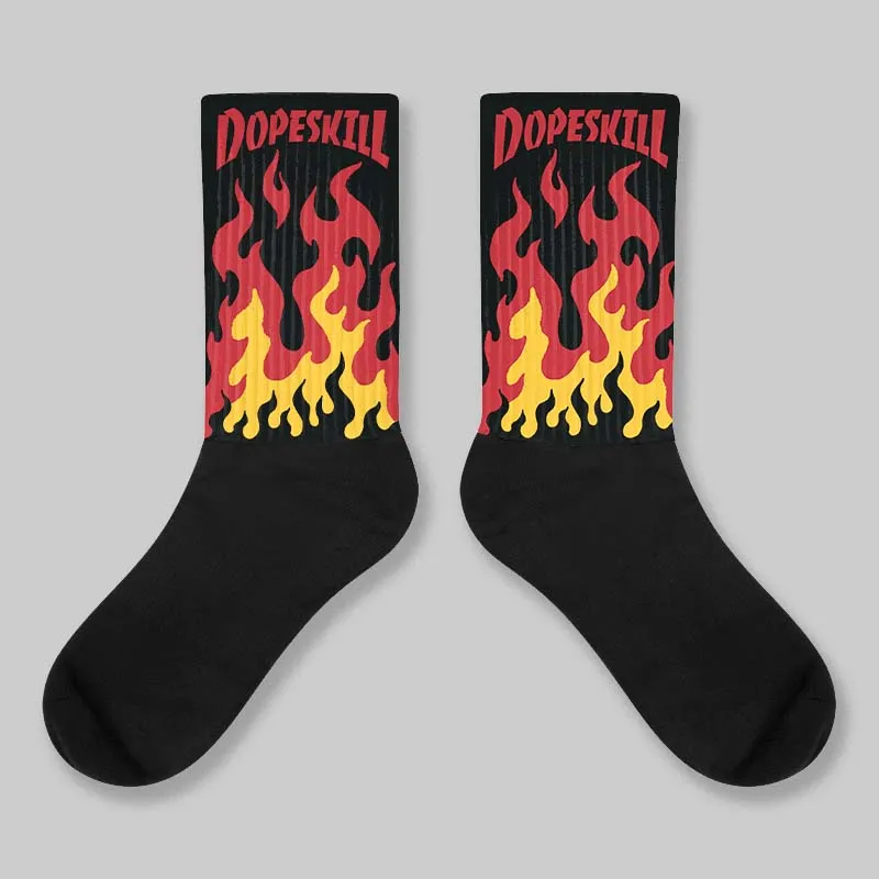 Ferrari 14s DopeSkill Sublimated Sock FIRE Graphic sold by DopeSkill