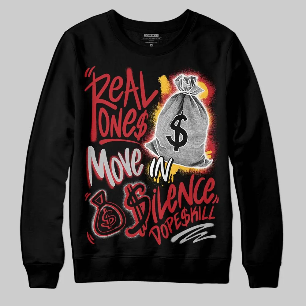 Ferrari 14s DopeSkill Sweatshirt Real Ones Move In Silence Graphic sold by DopeSkill product image thumbnail 2