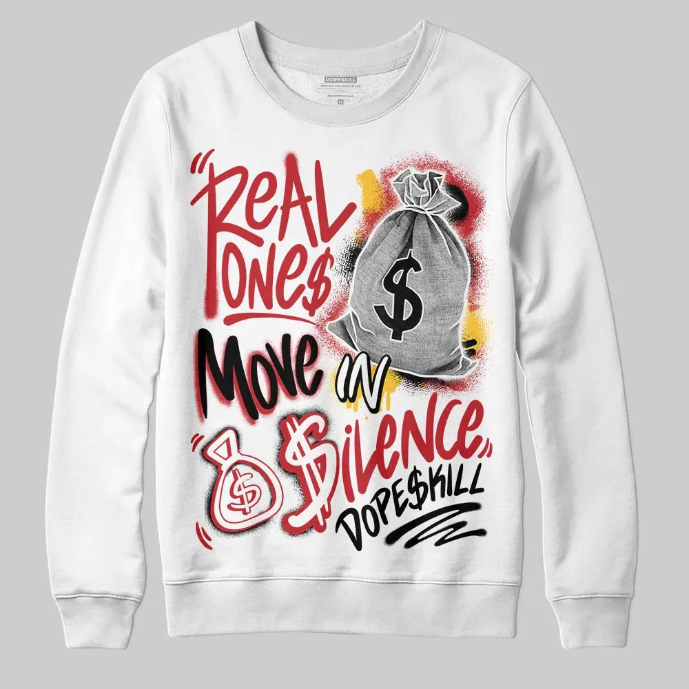 Ferrari 14s DopeSkill Sweatshirt Real Ones Move In Silence Graphic sold by DopeSkill