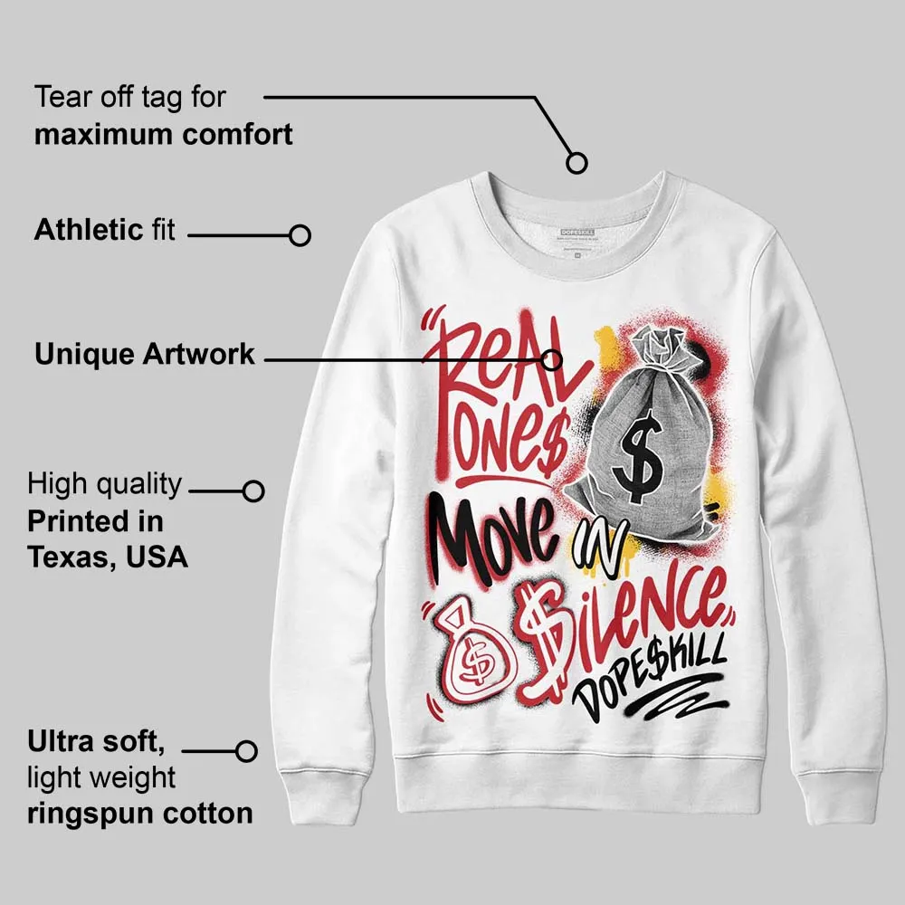 Ferrari 14s DopeSkill Sweatshirt Real Ones Move In Silence Graphic sold by DopeSkill product image thumbnail 3