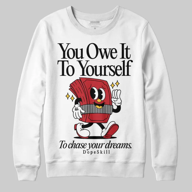 Ferrari 14s DopeSkill Sweatshirt Owe It To Yourself Graphic sold by DopeSkill