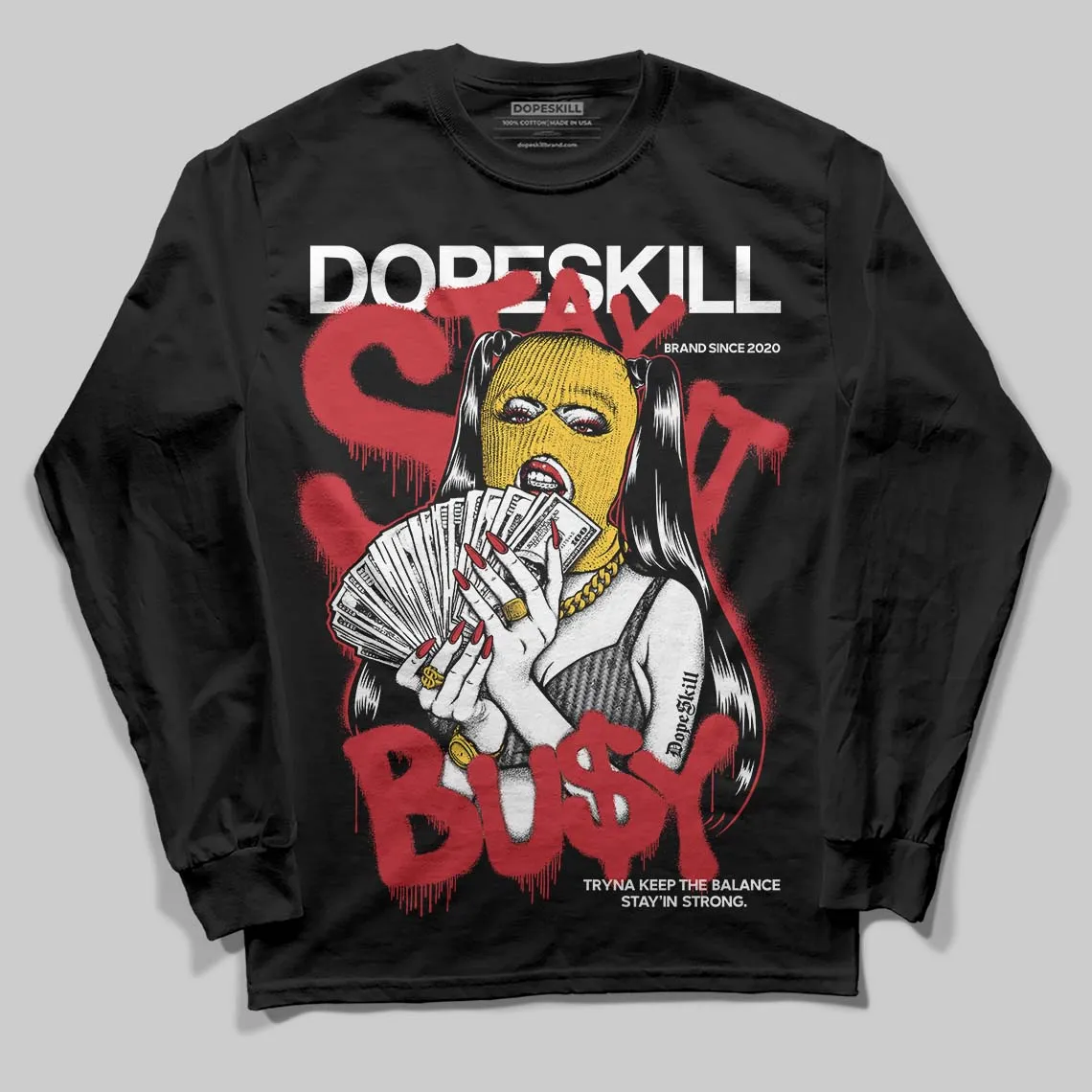 Ferrari 14s DopeSkill Long Sleeve T-Shirt Stay It Busy Graphic sold by DopeSkill product image thumbnail 2