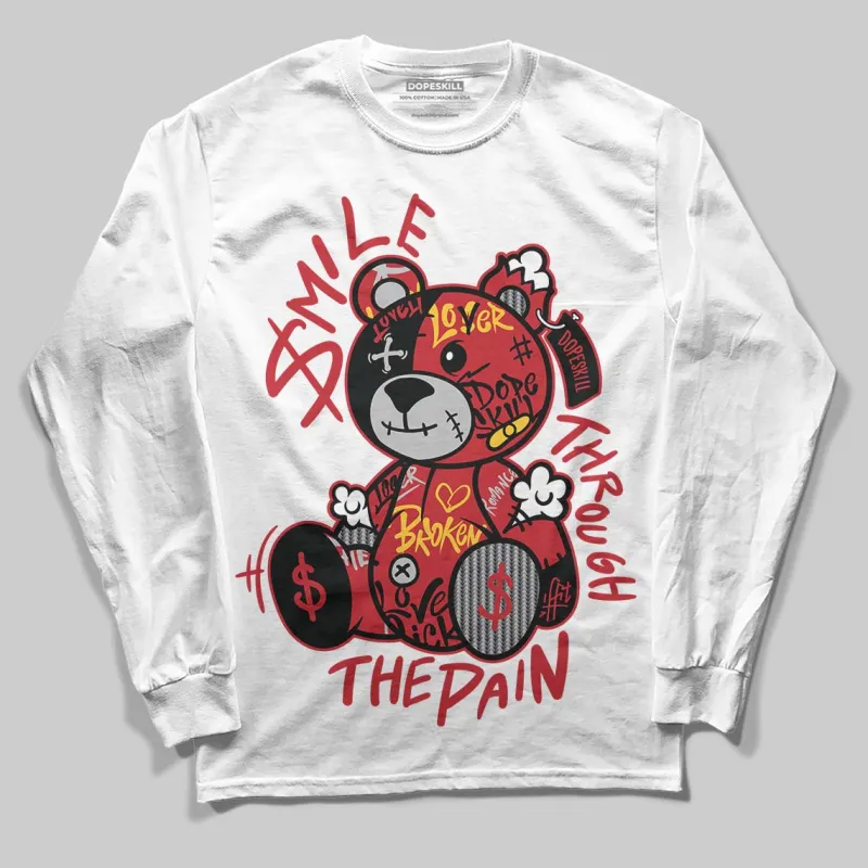 Ferrari 14s DopeSkill Long Sleeve T-Shirt Smile Through The Pain Graphic sold by DopeSkill
