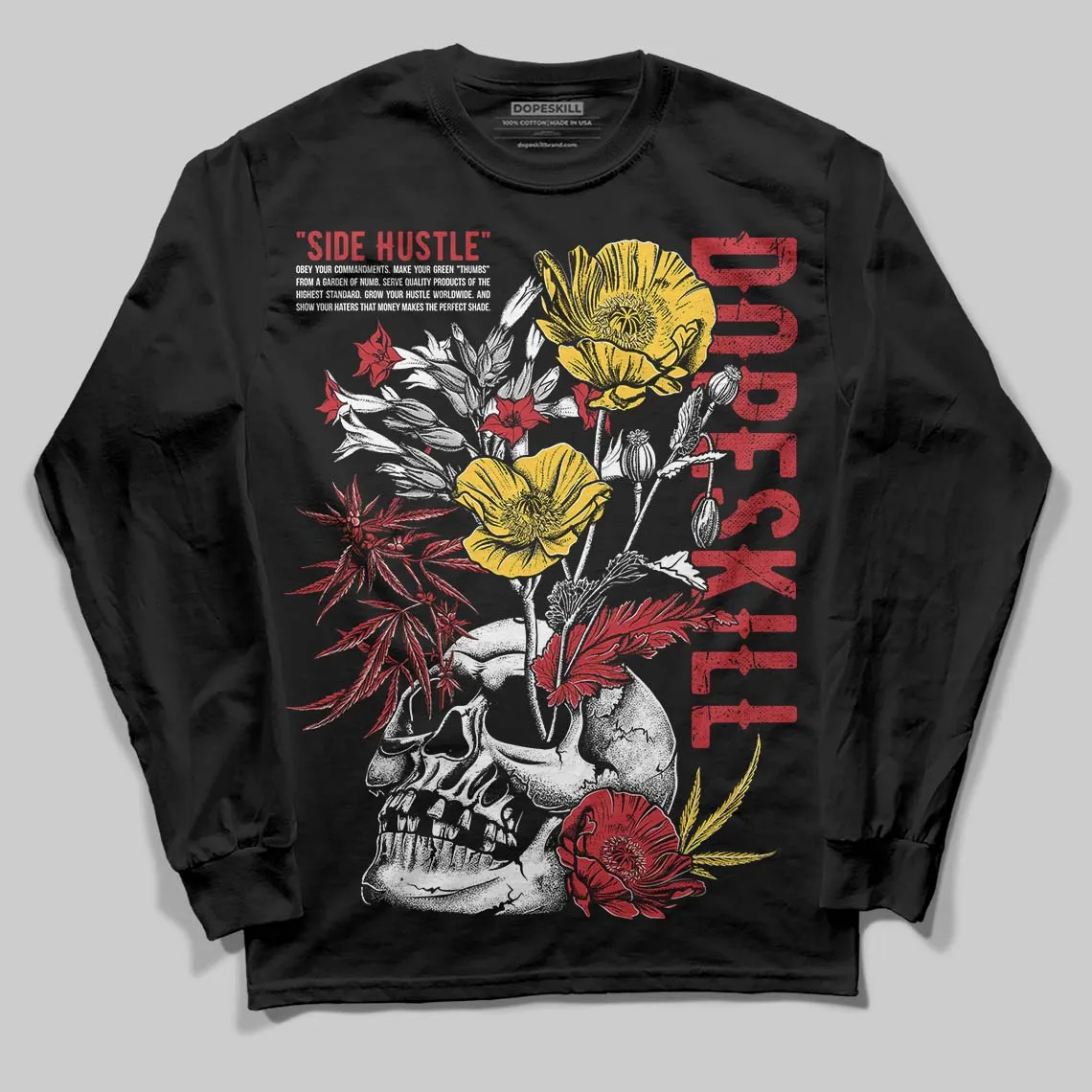 Ferrari 14s DopeSkill Long Sleeve T-Shirt Side Hustle Graphic sold by DopeSkill product image thumbnail 2