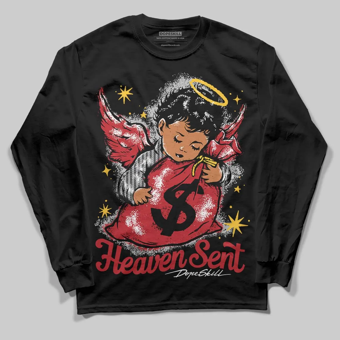Ferrari 14s DopeSkill Long Sleeve T-Shirt Heaven Sent Graphic sold by DopeSkill product image thumbnail 2