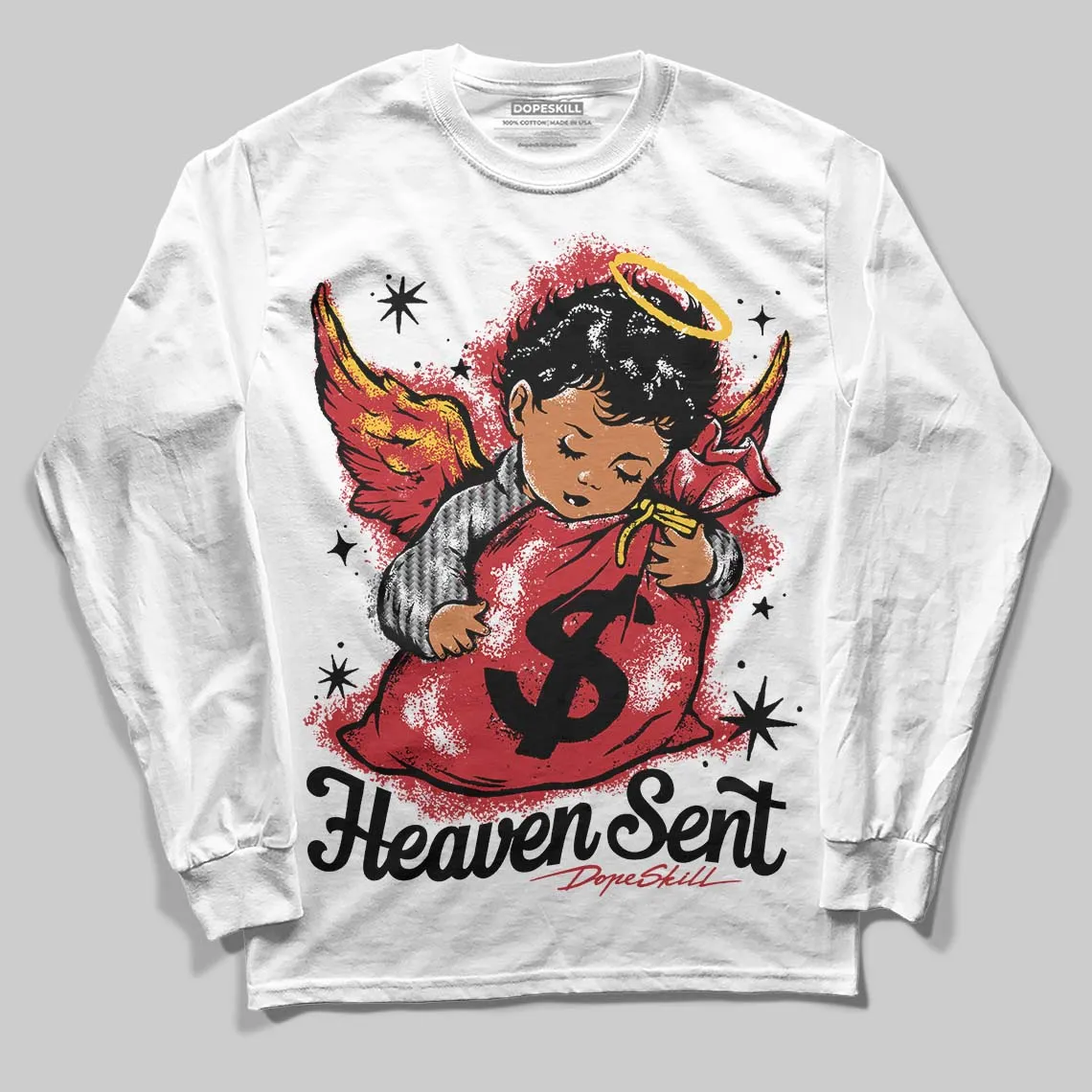 Ferrari 14s DopeSkill Long Sleeve T-Shirt Heaven Sent Graphic sold by DopeSkill