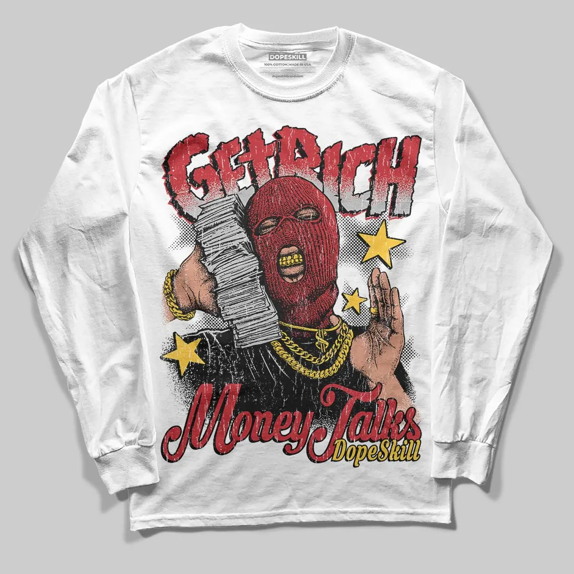 Ferrari 14s DopeSkill Long Sleeve T-Shirt Get Rich Graphic sold by DopeSkill