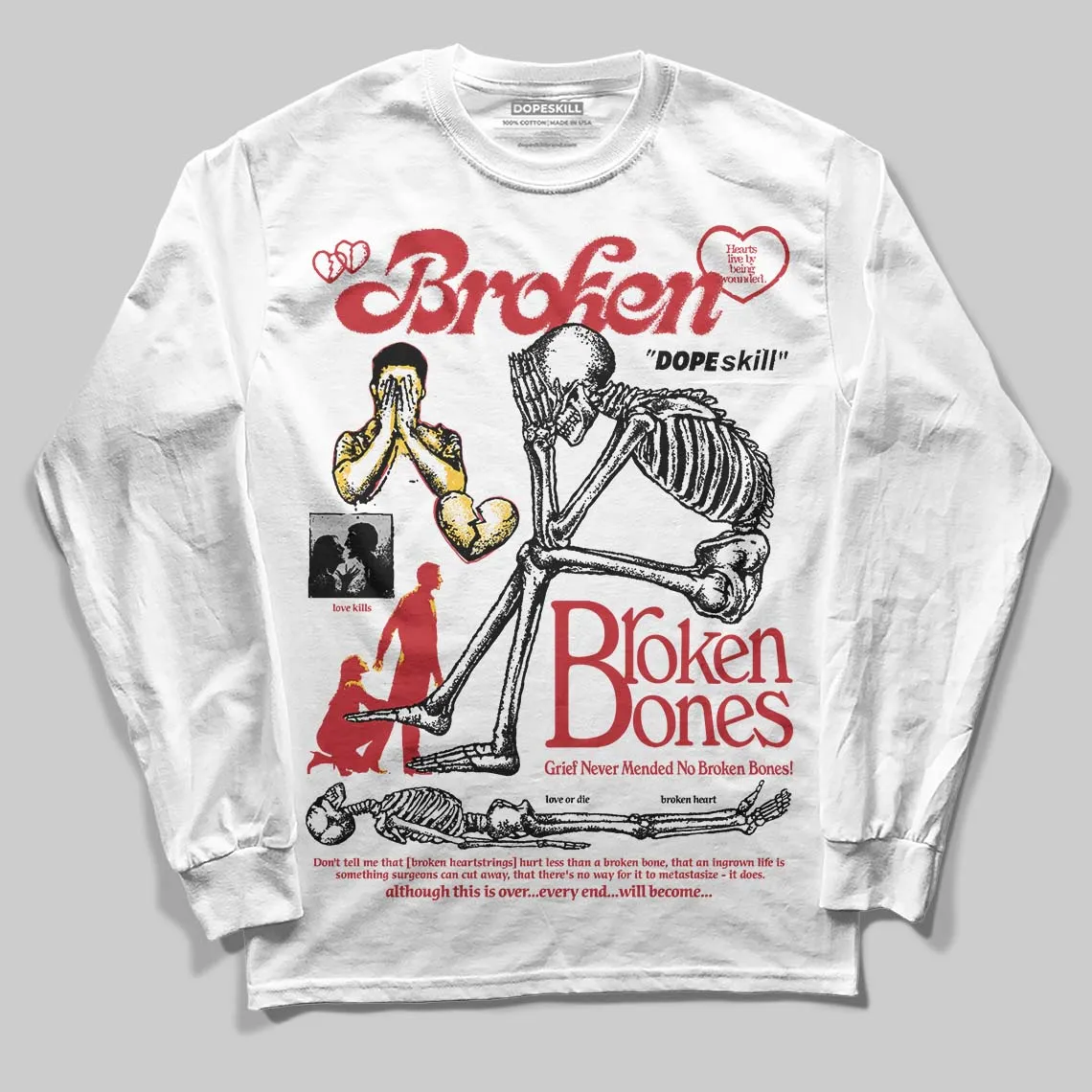 Ferrari 14s DopeSkill Long Sleeve T-Shirt Broken Bones Graphic sold by DopeSkill