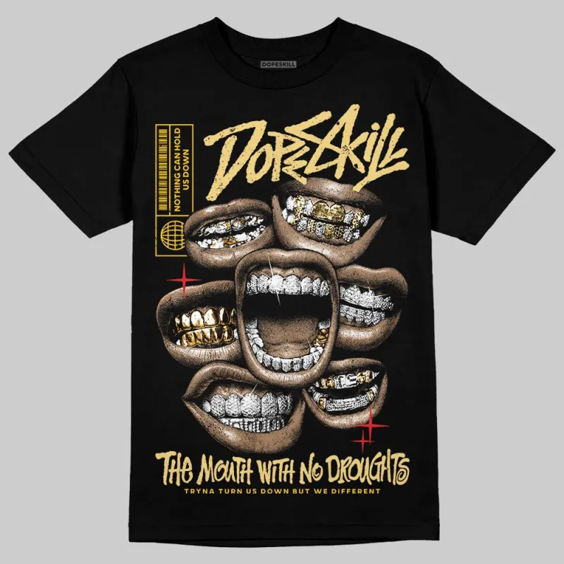 Quai 54 x Tour Yellow Black 1s DopeSkill T-Shirt The Mouth With No Droughts Graphic made by DopeSkill