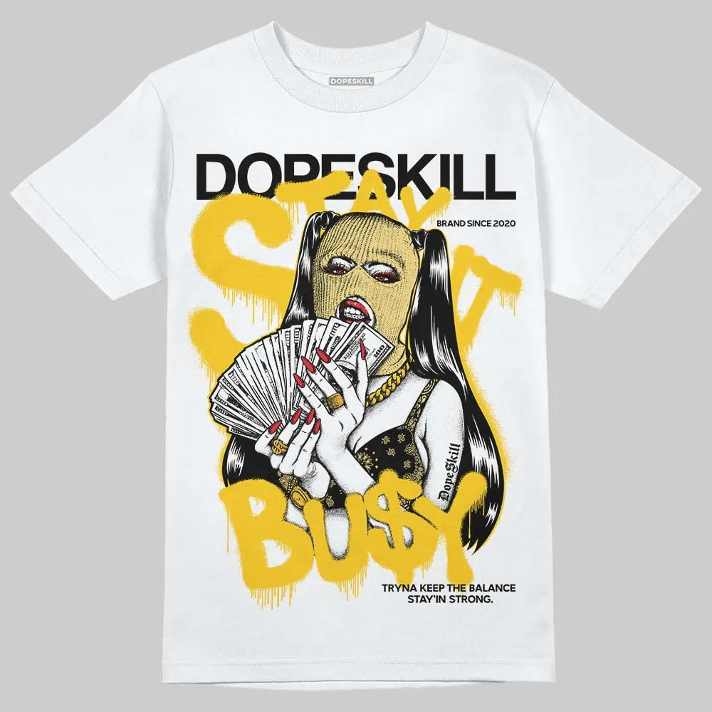 Quai 54 x Tour Yellow Black 1s DopeSkill T-Shirt Stay It Busy Graphic sold by DopeSkill product image thumbnail 2