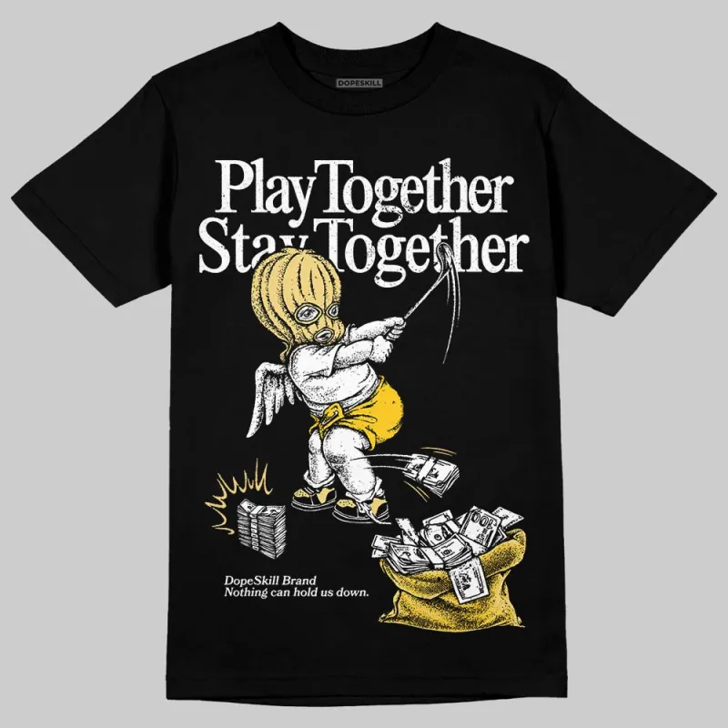 Quai 54 x Tour Yellow Black 1s DopeSkill T-Shirt Play together, Stay together Graphic sold by DopeSkill