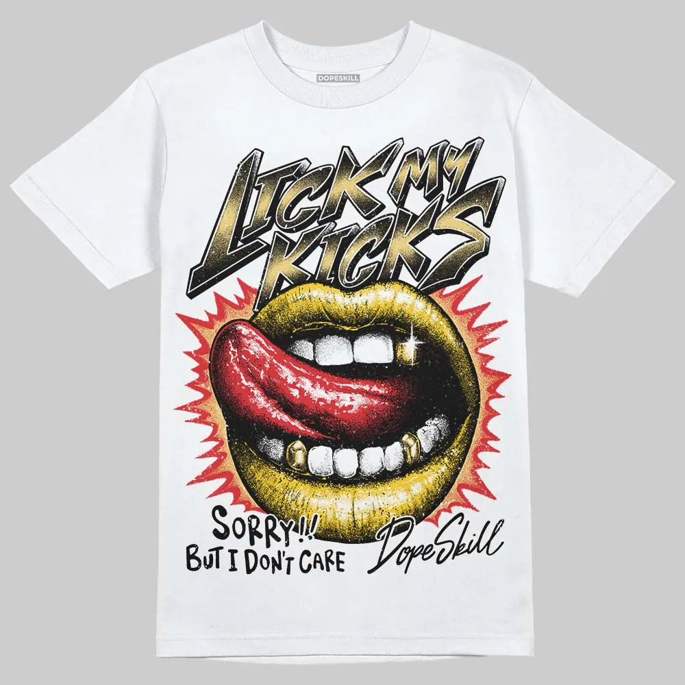 Quai 54 x Tour Yellow Black 1s DopeSkill T-Shirt Lick My Kicks Graphic sold by DopeSkill product image thumbnail 2