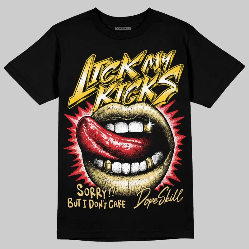 Quai 54 x Tour Yellow Black 1s DopeSkill T-Shirt Lick My Kicks Graphic sold by DopeSkill