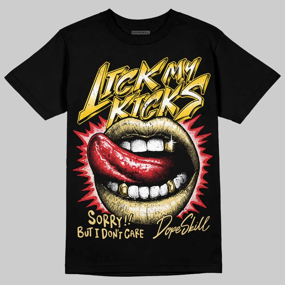 Quai 54 x Tour Yellow Black 1s DopeSkill T-Shirt Lick My Kicks Graphic sold by DopeSkill