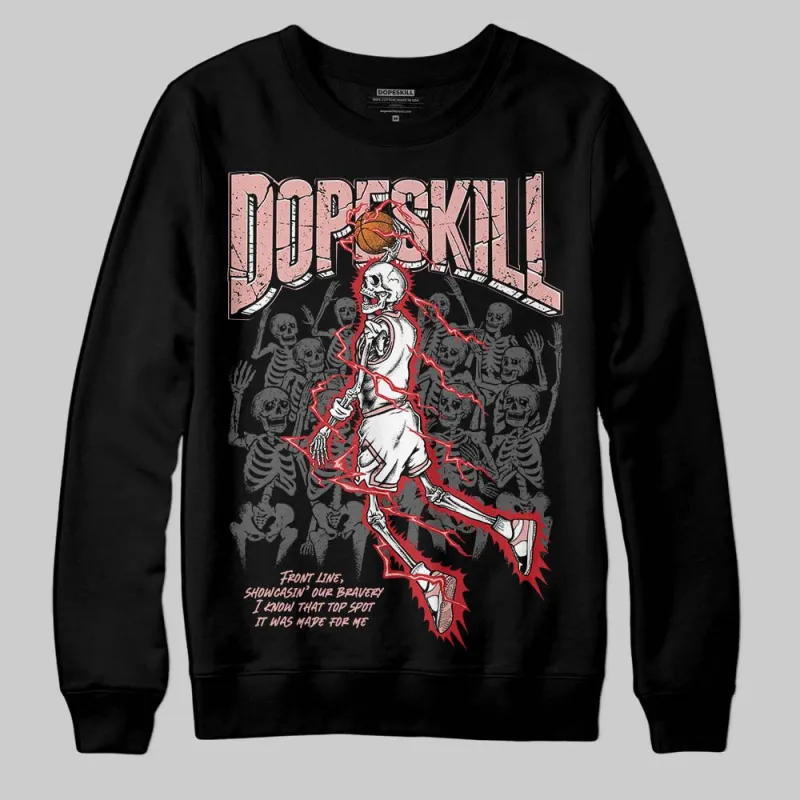 Rust Pink 1s 2025 DopeSkill Sweatshirt Thunder Dunk Graphic sold by DopeSkill