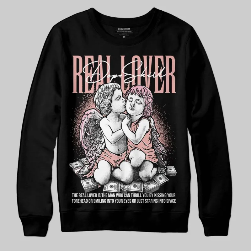 Rust Pink 1s 2025 DopeSkill Sweatshirt Real Lover Graphic sold by DopeSkill