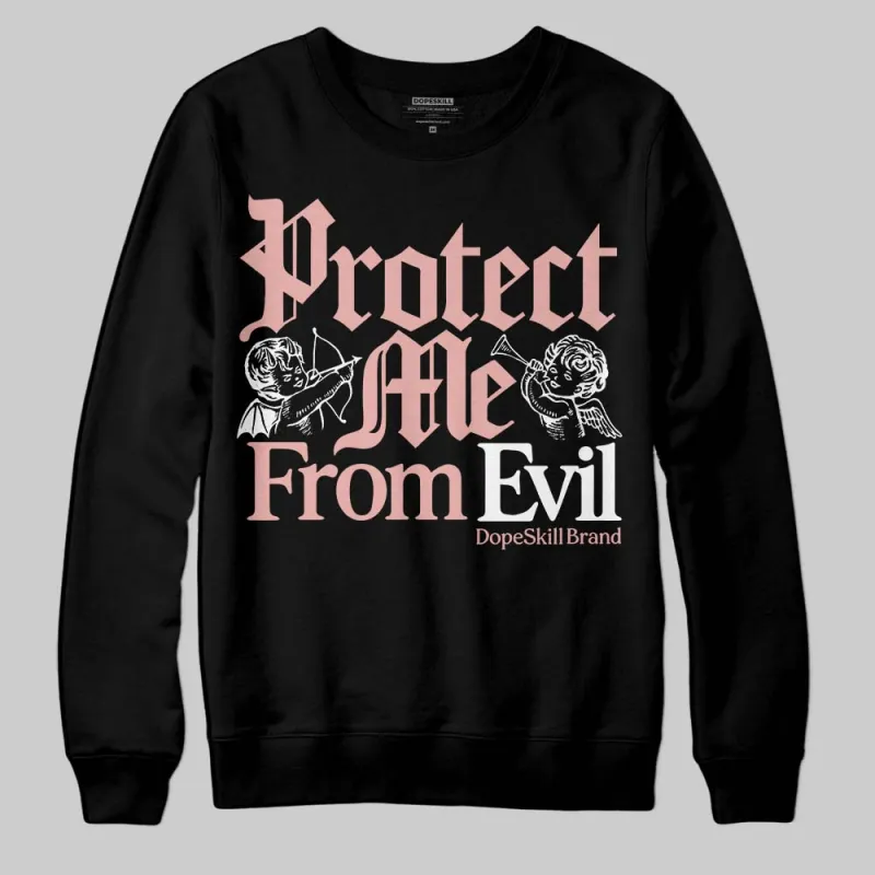 Rust Pink 1s 2025 DopeSkill Sweatshirt Protect Me From Evil Graphic sold by DopeSkill