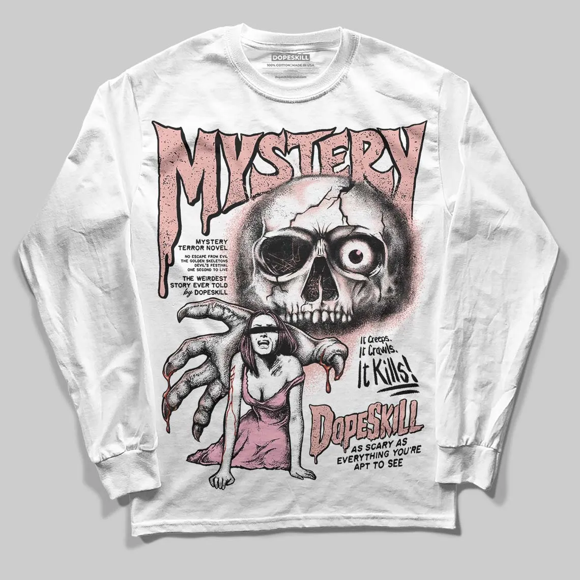 Rust Pink 1s 2025 DopeSkill Sweatshirt Mystery Ghostly Grasp Graphic sold by DopeSkill product image thumbnail 2