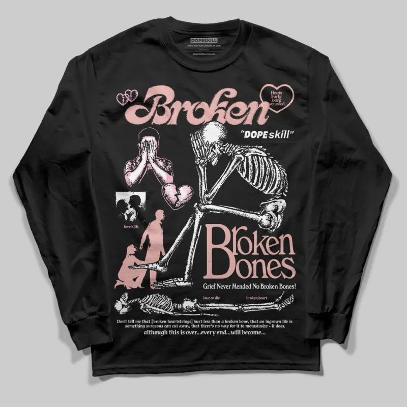 Rust Pink 1s 2025 DopeSkill Long Sleeve T-Shirt Broken Bones Graphic sold by DopeSkill