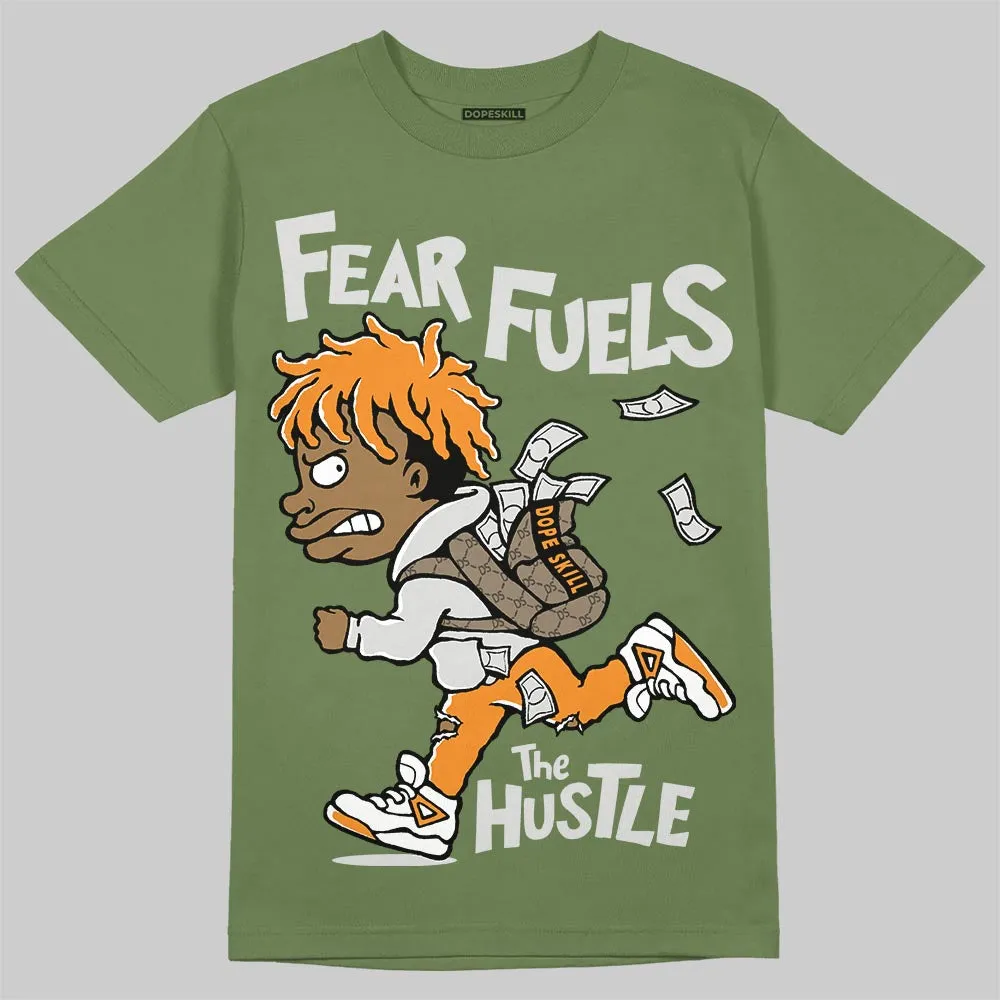 Olive Collection DopeSkill T-Shirt Fear Fuels The Hustle Graphic sold by DopeSkill product image thumbnail 3