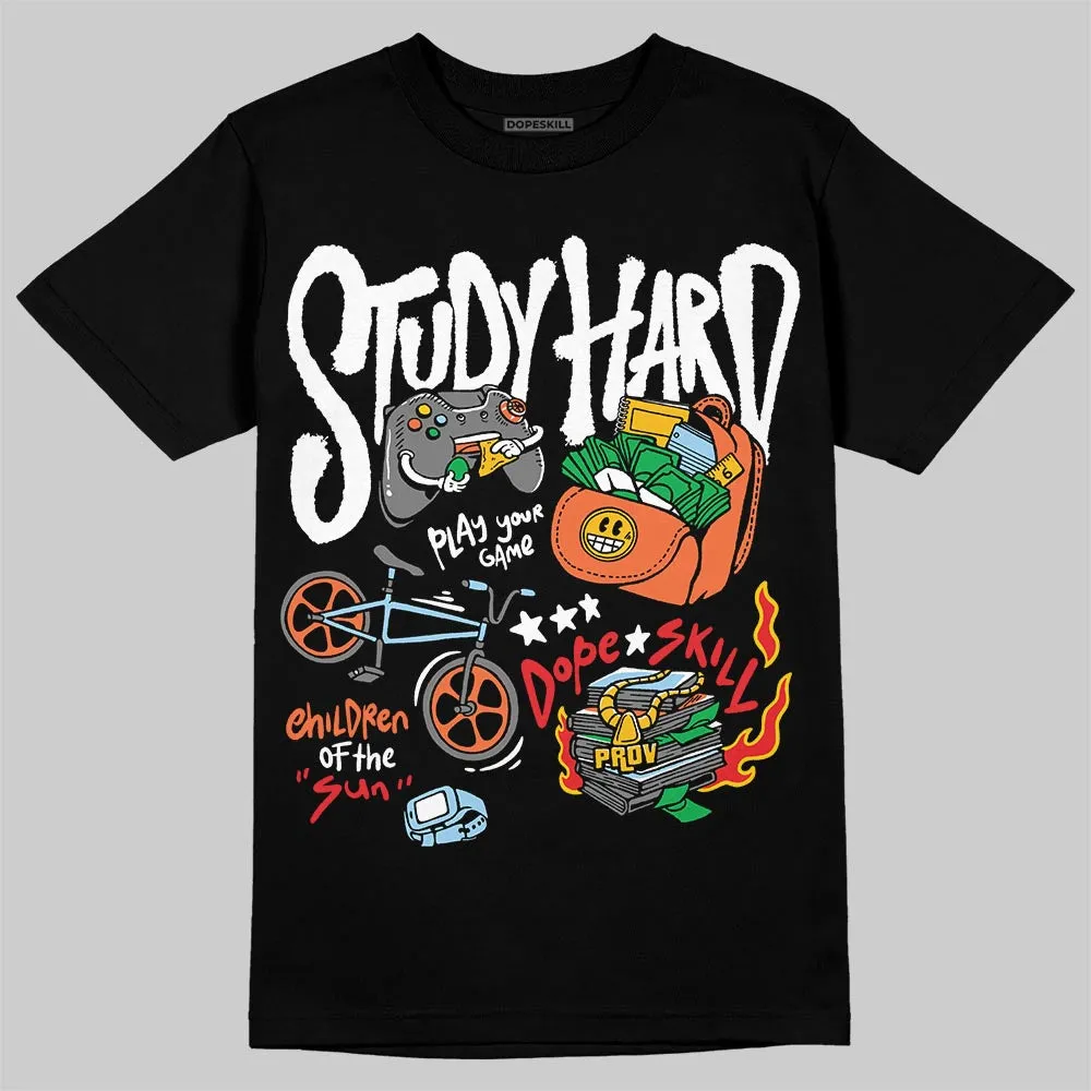 Dunk Panda White Black DopeSkill T-Shirt Study Hard Graphic sold by DopeSkill