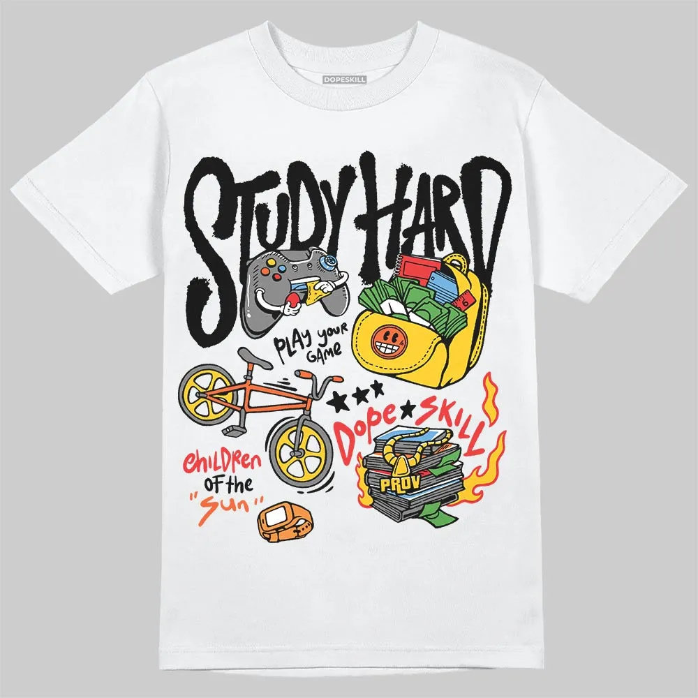 Yellow Collection DopeSkill T-Shirt Study Hard Graphic sold by DopeSkill product image thumbnail 2