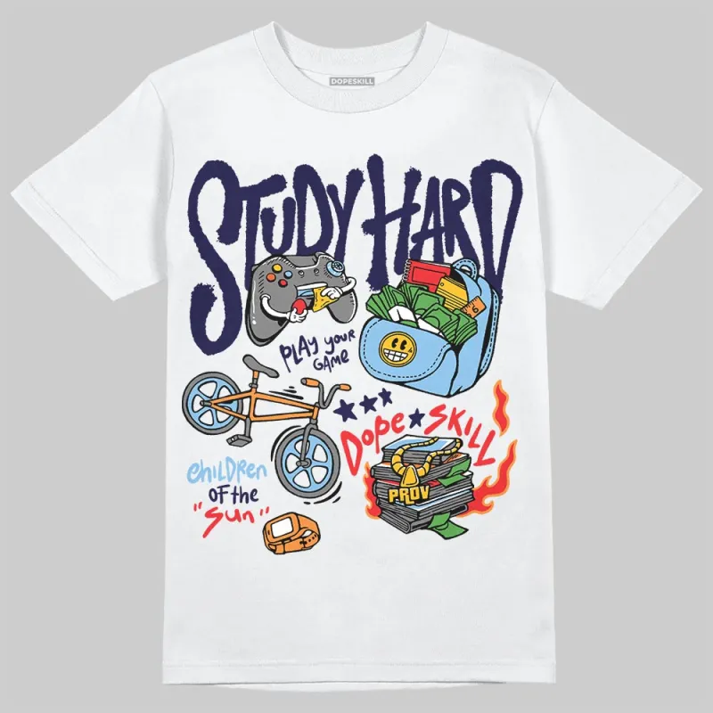 University Blue Collection DopeSkill T-Shirt Study Hard Graphic sold by DopeSkill
