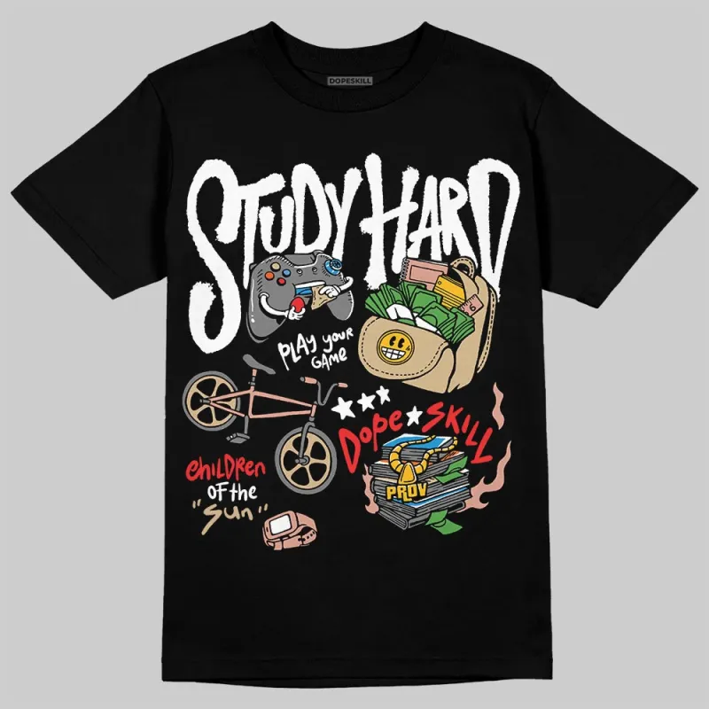 TAN Collection DopeSkill T-Shirt Study Hard Graphic sold by DopeSkill