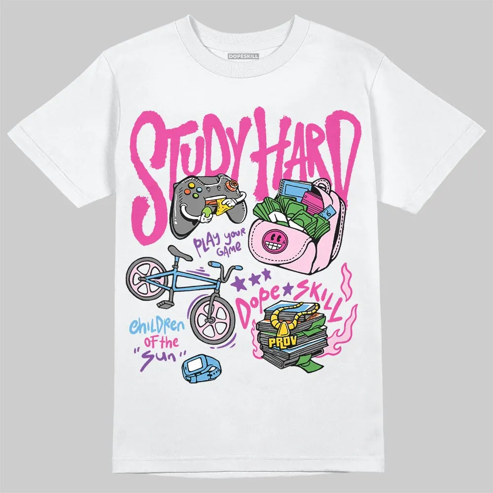 Pink Collection DopeSkill T-Shirt Study Hard Graphic sold by DopeSkill
