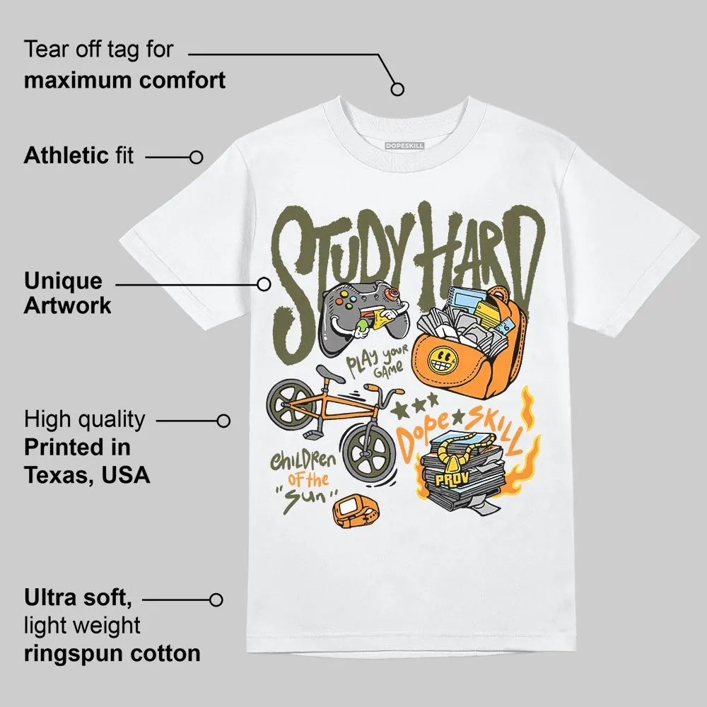 Olive Collection DopeSkill T-Shirt Study Hard Graphic sold by DopeSkill product image thumbnail 4