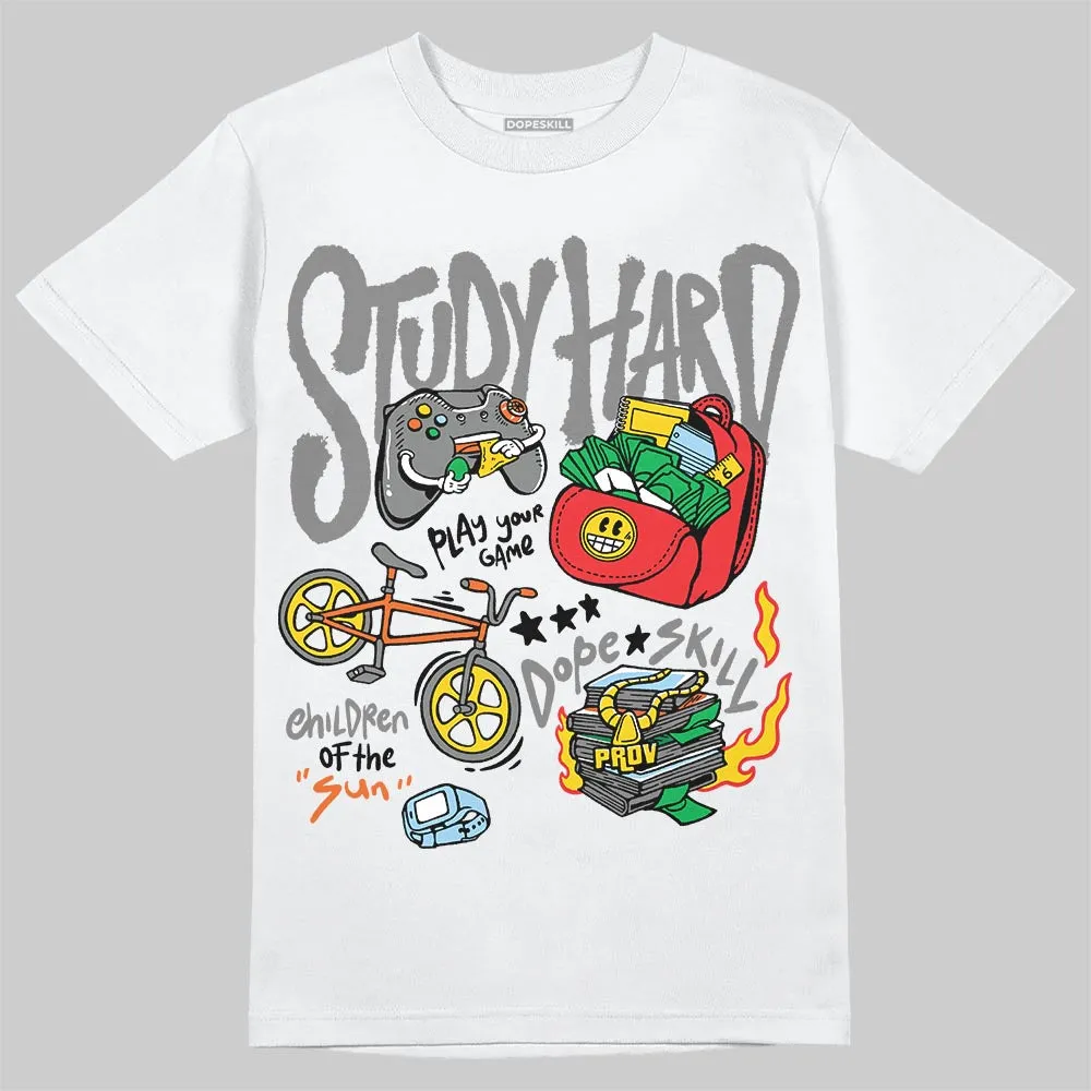 Grey Collection DopeSkill T-Shirt Study Hard Graphic sold by DopeSkill