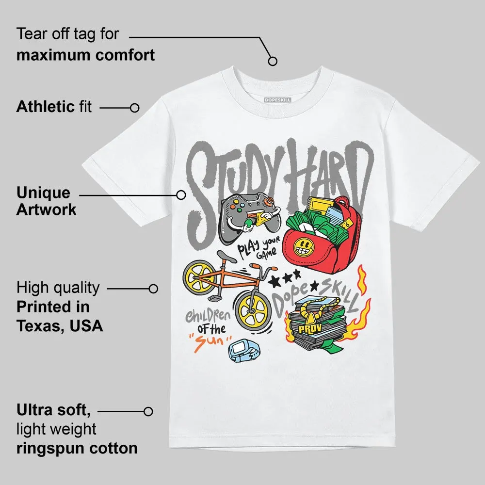 Grey Collection DopeSkill T-Shirt Study Hard Graphic sold by DopeSkill product image thumbnail 4